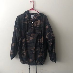 Camouflage bomber jacket